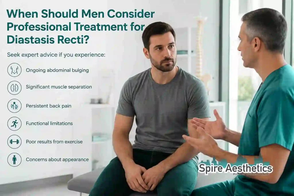 When Should Men Consider Professional Treatment for Diastasis Recti Birchills?